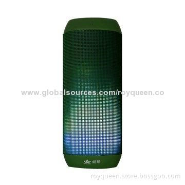 Bluetooth Speaker with NFC, LED Light, Up to 32GB SD Card Memory